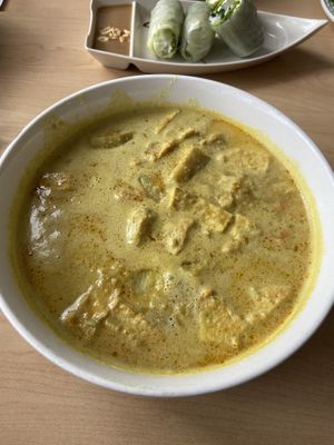 Curry soup  at Happy Veggie in Redondo Beach