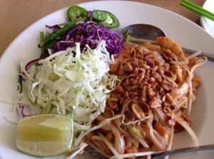 pad Thai, oh my at Happy Veggie in Redondo Beach