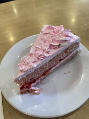 The best strawberry cake  at Happy Veggie in Redondo Beach
