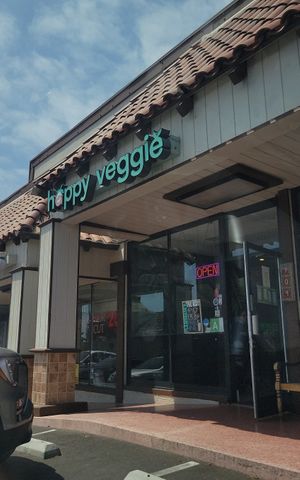 Outside at Happy Veggie in Redondo Beach
