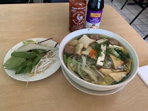 Vegan pho at Happy Veggie in Redondo Beach