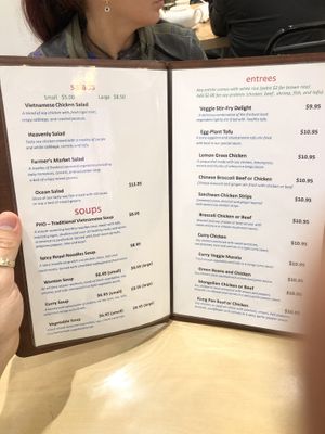 Menu  at Happy Veggie in Redondo Beach