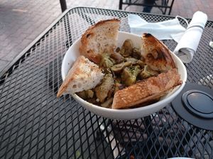 Mushroom gremolata at Wild Root Cafe in Boise