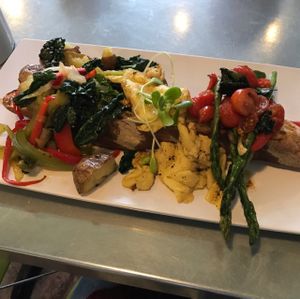 Follow Your Heart vegan eggs at Wild Root Cafe in Boise