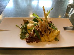 Vegan Migas  at Wild Root Cafe in Boise