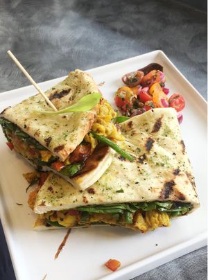 Indian Bhurji, more about this dish on my Instagram @april.foodie ☺️ at Wild Root Cafe in Boise