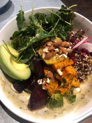 Power bowl w/ avocado added at Wild Root Cafe in Boise