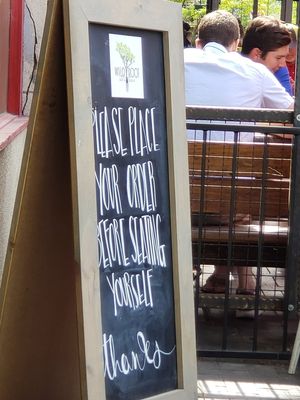 Open till 3:30 for our late lunch. at Wild Root Cafe in Boise