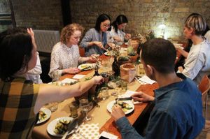 Plant-based supper club at 10 Cable St in East London