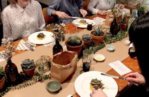 Plant-based supper club at 10 Cable St in East London