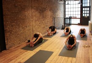 yoga class at 10 Cable St in East London