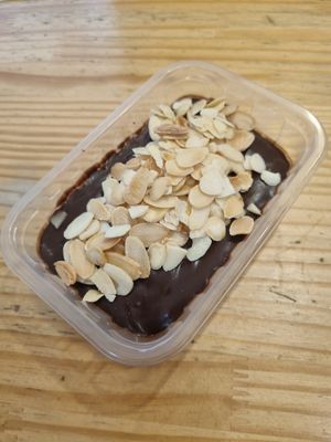 Chocolate cake at Vegano SP in Sao Paulo