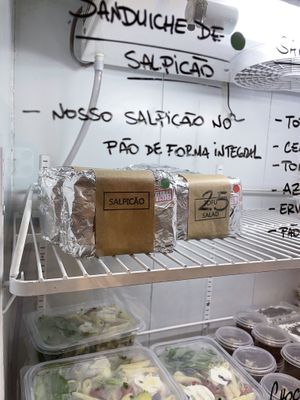 Cold sandwiches  at Vegano SP in Sao Paulo