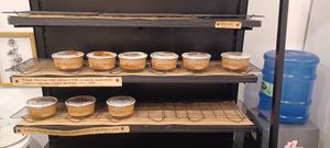 Hot food options at Vegano SP in Sao Paulo