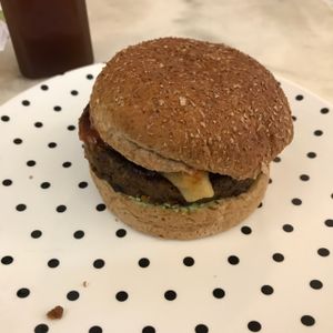 Burger at Vegano SP in Sao Paulo