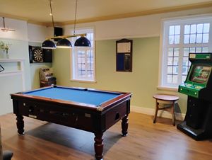 Upstairs games room at The Star Inn in South East London