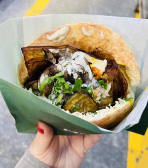 Vegan sabich   at Aricha in Jerusalem