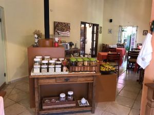 Vegan breakfast at Rancho dos Gnomos in Joanopolis