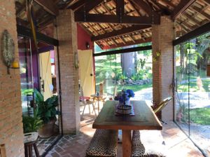 Entrance at Rancho dos Gnomos in Joanopolis