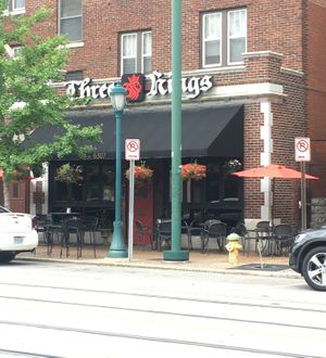 Patio seating on the Loop at Three Kings Public House in St Louis