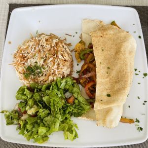 Shawarma vegetal at Ilili in Tenerife