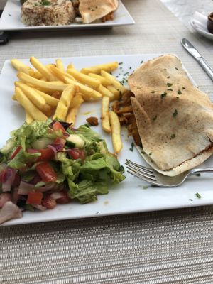 Shawarma with mock meat  at Ilili in Tenerife
