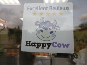 Happy Cow is happy at Ranmoor Friery in Sheffield
