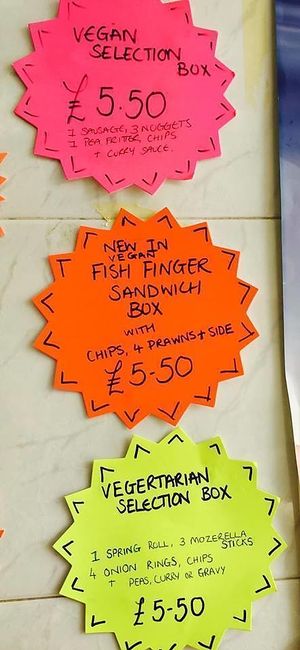 Now with no-fish finger sandwiches at Ranmoor Friery in Sheffield