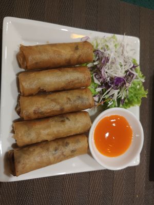 Spring Rolls at Veggie Saigon - Vietnam & Thai Vegan Restaurant in Ho Chi Minh City