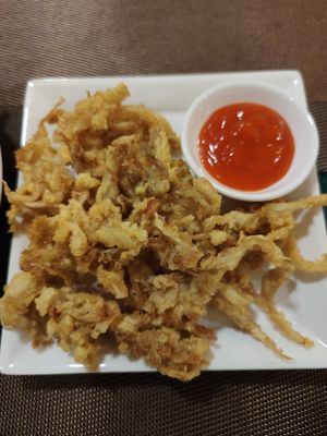 Fried mushrooms at Veggie Saigon - Vietnam & Thai Vegan Restaurant in Ho Chi Minh City