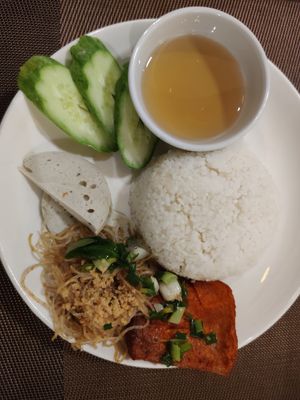 Tofu meal at Veggie Saigon - Vietnam & Thai Vegan Restaurant in Ho Chi Minh City