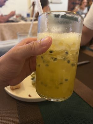 Passion fruit juice   at Veggie Saigon - Vietnam & Thai Vegan Restaurant in Ho Chi Minh City