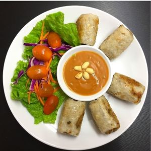 Chả giò rau củ (Fried spring roll) at Veggie Saigon - Vietnam & Thai Vegan Restaurant in Ho Chi Minh City