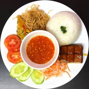Vegan Broken Rice  at Veggie Saigon - Vietnam & Thai Vegan Restaurant in Ho Chi Minh City