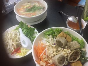 Our meals  at Veggie Saigon - Vietnam & Thai Vegan Restaurant in Ho Chi Minh City