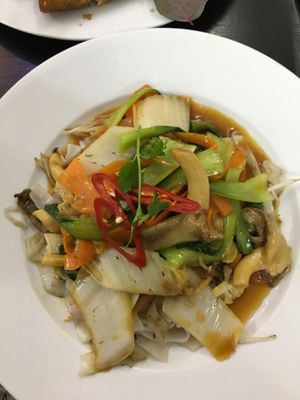 Half-pan Fried rice noodle, delicious  at Veggie Saigon - Vietnam & Thai Vegan Restaurant in Ho Chi Minh City