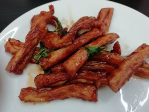 My fav!!! Tofu with Basil!!! 10 out of 10!!! at Veggie Saigon - Vietnam & Thai Vegan Restaurant in Ho Chi Minh City