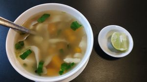 Soup at Veggie Saigon - Vietnam & Thai Vegan Restaurant in Ho Chi Minh City