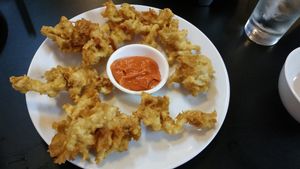 Crispy mushrooms at Veggie Saigon - Vietnam & Thai Vegan Restaurant in Ho Chi Minh City