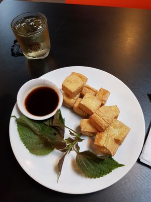 Fried tofu 30K at Veggie Saigon - Vietnam & Thai Vegan Restaurant in Ho Chi Minh City