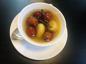 Chestnut soup dessert  at Veggie Saigon - Vietnam & Thai Vegan Restaurant in Ho Chi Minh City