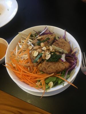 Grilled tofu vermicelli  at Veggie Saigon - Vietnam & Thai Vegan Restaurant in Ho Chi Minh City