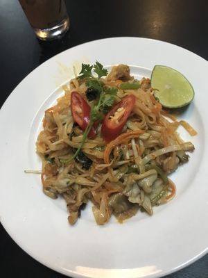 Vegan pad Thai 😍 A little spicy but overall amazing! Smaller portion than expected but definitely worth it for the price they are asking.  at Veggie Saigon - Vietnam & Thai Vegan Restaurant in Ho Chi Minh City