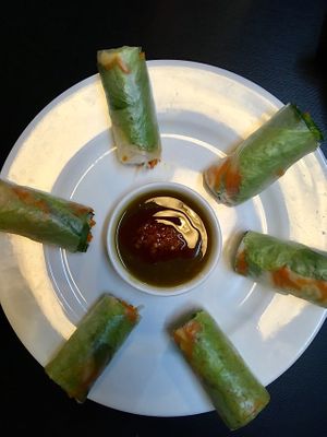 spring rolls at Veggie Saigon - Vietnam & Thai Vegan Restaurant in Ho Chi Minh City