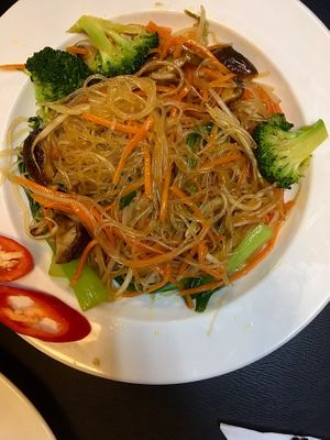 noodles with vegetables  at Veggie Saigon - Vietnam & Thai Vegan Restaurant in Ho Chi Minh City