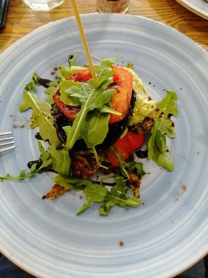 Zucchini stack at Health Freak Cafe in Applecross