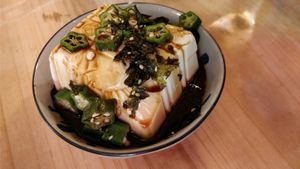 tofu at Gan Nan Vegetable Dumpling in Fuzhou