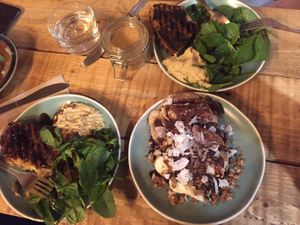 Frittatas and pancakes at Sazzy & Fran in East London