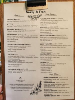  at Sazzy & Fran in East London