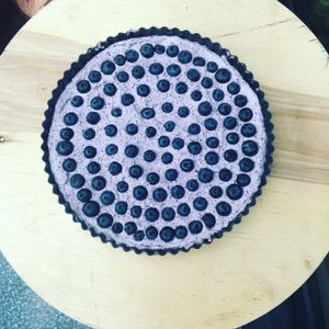 blueberry cheese cake  at Sazzy & Fran in East London